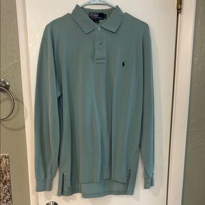 Polo by Ralph Lauren Men's Green Long Sleeve Shirt